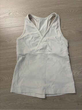 Lululemon vintage White Women's Wrap-Front Racerback Tank Top
